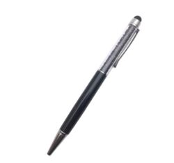 Kristályos toll ( golyóstoll ) kék tintával, érintőképernyőhöz való véggel - fekete