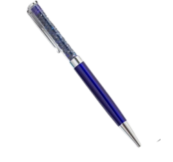Kristályos toll ( golyóstoll ) kék tintával - királykék