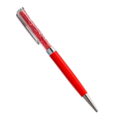 Kristályos toll ( golyóstoll ) kék tintával - piros