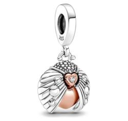 Pandora stílusú  ezüst charm - Rejtett szív-Valentin napra ajánljuk!