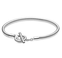 Pandora stílusú karlánc - T kapcsos- 16 cm
