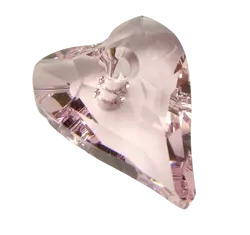 Wild Heart Pendant- Swarovski medál - Rosaline -rózsaszín-27 mm