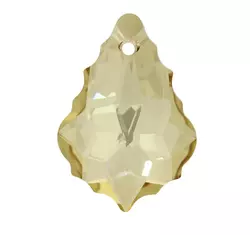 Baroque Pendant- Swarovski medál - Golden Shadow-borostyán