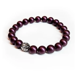 Swarovski gyöngy karkötő - Elderberry 