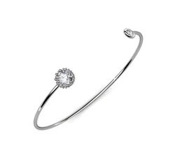 Samy-Swarovski kristályos karperec - fehér