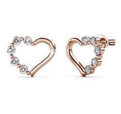 HEART- Swarovski kristályos fülbevaló