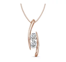 Egymás mellett - Swarovski kristályos  nyaklánc - fehér