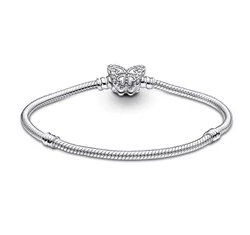 Pandora stílusú karlánc - pillangó- 17 cm