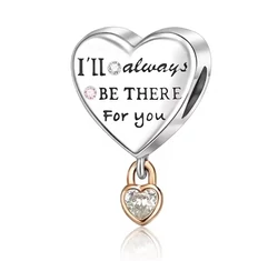 Pandora stílusú ezüst charm - I'll alwaysbe there for you