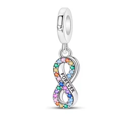Pandora stílusú ezüst charm - Végtelen