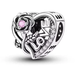 Pandora stílusú ezüst charm - Love
