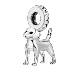 Pandora stílusú ezüst charm - Dog