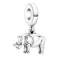 Pandora stílusú ezüst charm - Rhino