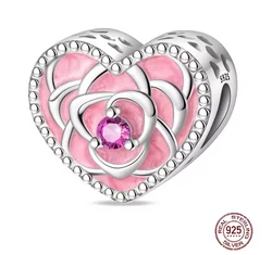 Pandora stílusú ezüst charm - Szív