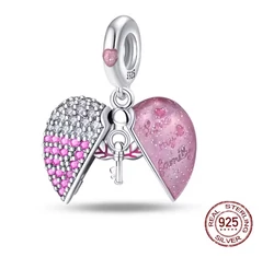Pandora stílusú ezüst charm - Love my family
