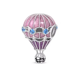 Pandora stílusú ezüst charm - Léggömb