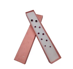 5 pár ékszerdobozos Swarovski kristályos fülbevaló kollekció - pink