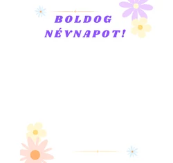 Boldog Névnapot!-Kísérőkártya