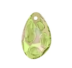 Radiolarian Pendant - Swarovski medál - Luminous Green