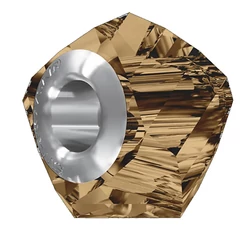 BeCharmed Helix Bead- Swarovski gyöngy- Light Smoked Topaz