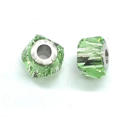 BeCharmed Helix Bead- Swarovski gyöngy- Peridot