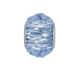 BeCharmed Helix Bead- Swarovski gyöngy- Light Sapphire