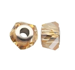 BeCharmed Helix Bead- Swarovski gyöngy- Golden Shadow