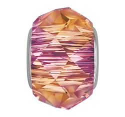 BeCharmed Helix Bead- Swarovski gyöngy- Astral Pink