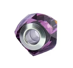 BeCharmed Helix Bead- Swarovski gyöngy- Amethyst