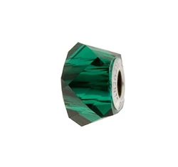 BeCharmed Helix Bead- Swarovski gyöngy- Emerald