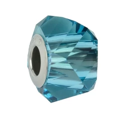 BeCharmed Helix Bead- Swarovski gyöngy- Indicolite