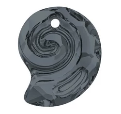 Sea Snail Pendant- Swarovski medál-Silver Night