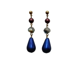 Cseh üveggyöngy fülbevalók