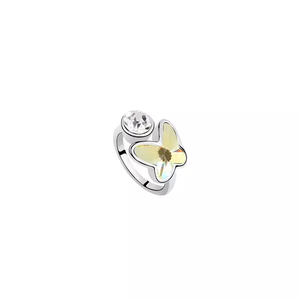 Lillien - sárga - Swarovski kristályos - Gyűrű