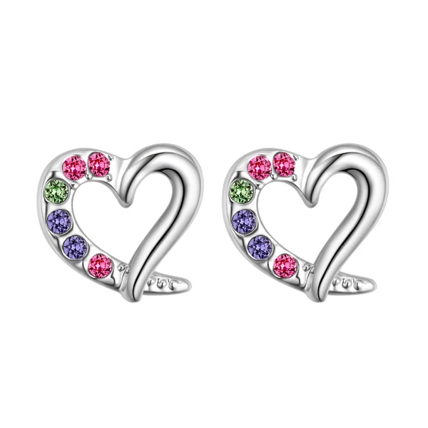 Korinna- színes-  Swarovski kristályos fülbevaló