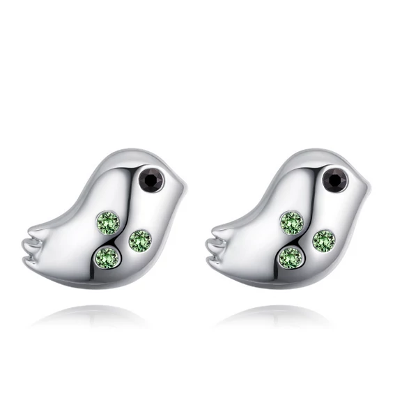 Avium - zöld - Swarovski kristályos fülbevaló