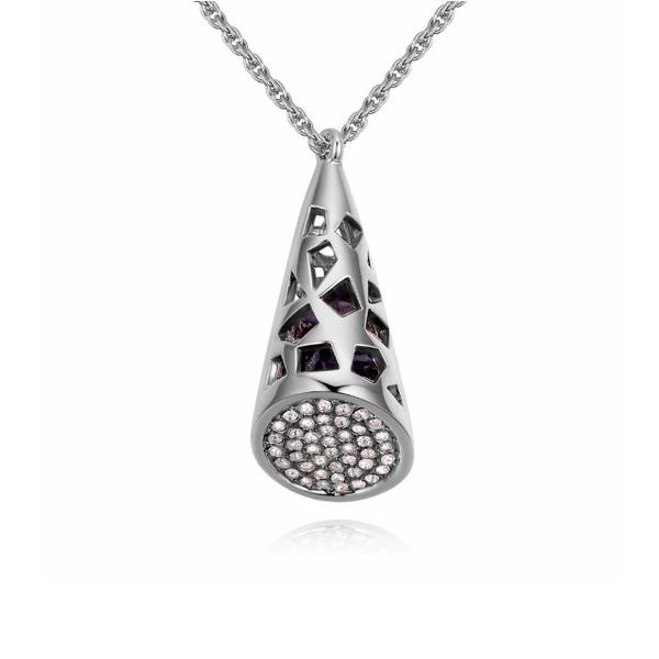 Tectum nyaklánc - lila-  Swarovski kristályos