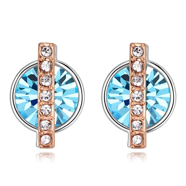 Vibrant hope - kék- Swarovski kristályos fülbevaló