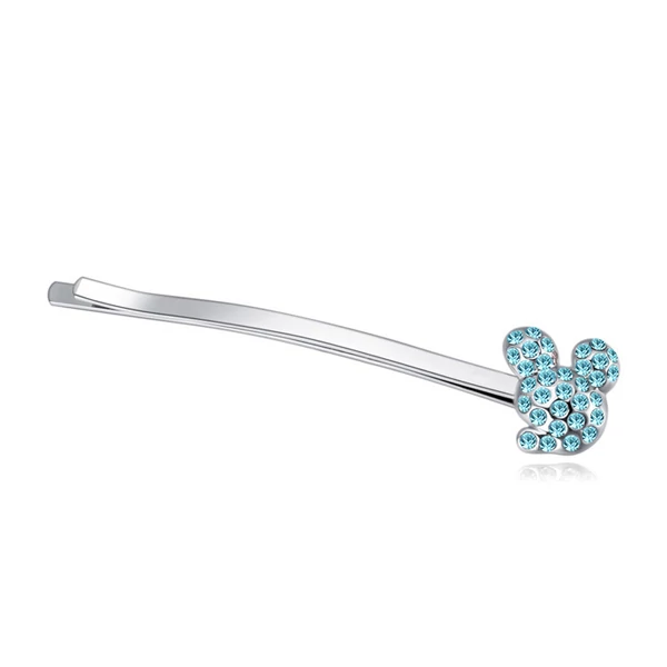 Minnie -kék- Swarovski kristályos- hajcsat