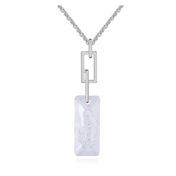 Több leszek...- Swarovski kristályos nyaklánc - fehér