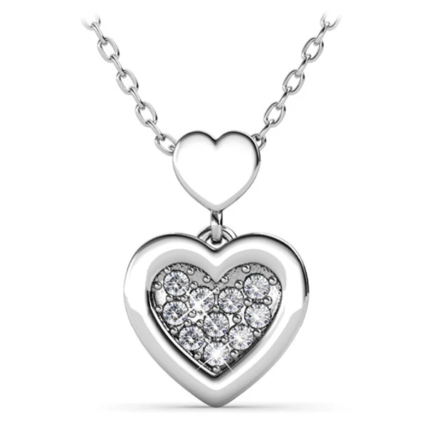 Marita - Swarovski kristályos  nyaklánc - fehér