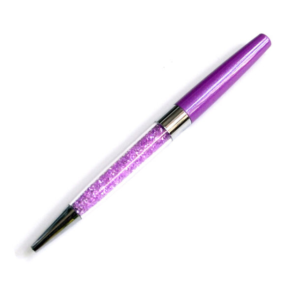 Kristályos toll ( golyóstoll ) fekete tintával - lila