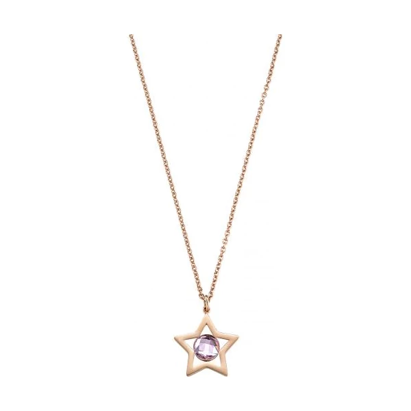Morellato - Cosmo Collection,  női nemesacél nyaklánc - borostyán