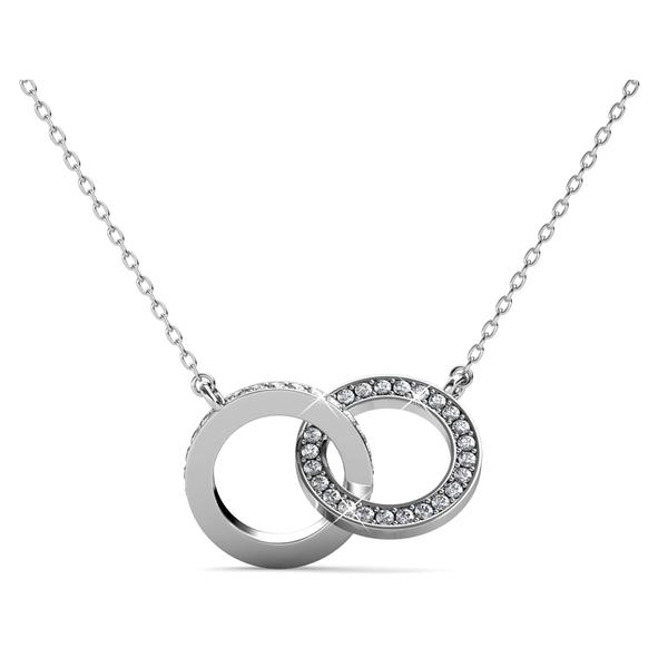 Double Circle- Swarovski kristályos nyaklánc díszdobozban