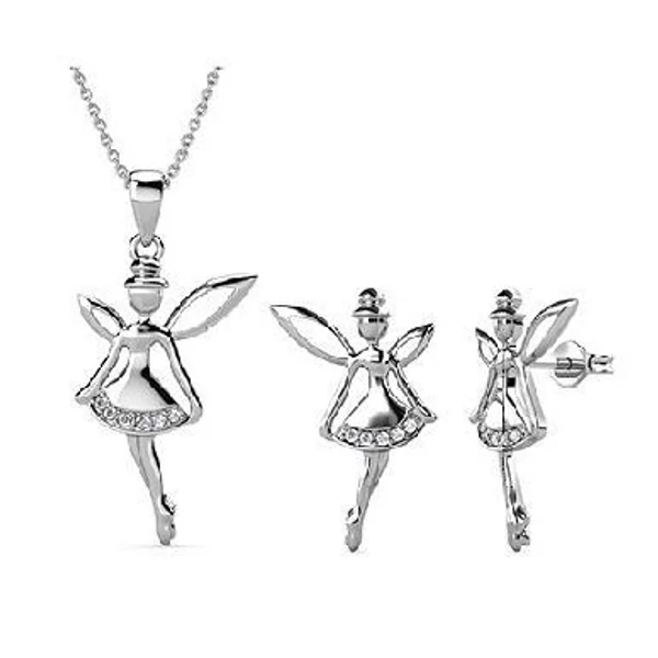 Tinker Bell Swarovski kristályos szett - fehér