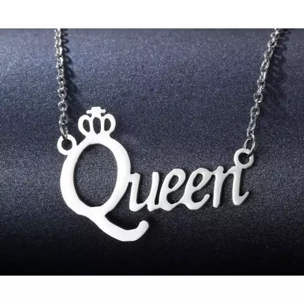 Queen-nemesacél nyaklánc