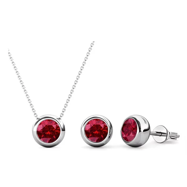 Gerda Swarovski kristályos szett - Garnet