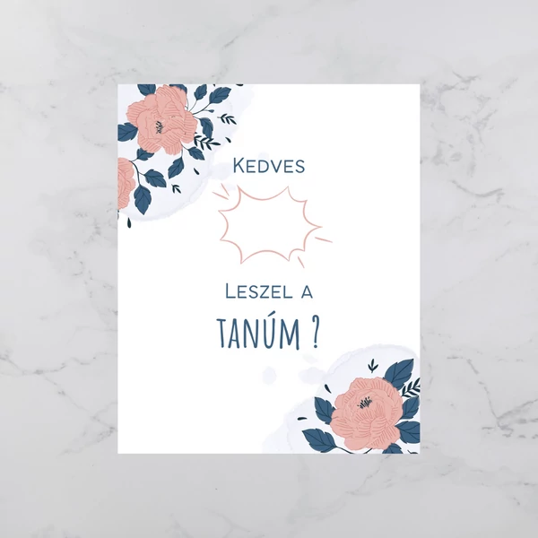 Leszel a tanúm ? -  Kísérőkártya