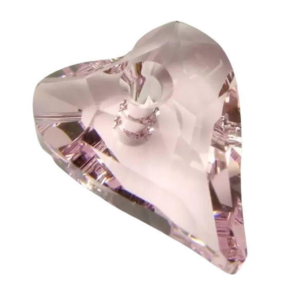 Wild Heart Pendant- Swarovski medál - Rosaline -rózsaszín-27 mm