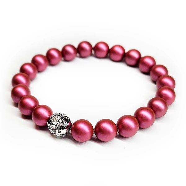Swarovski gyöngy karkötő - Mulberry 